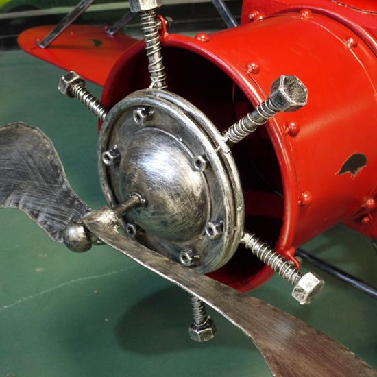 Red Metal Aeroplane