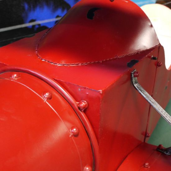 Red Metal Aeroplane