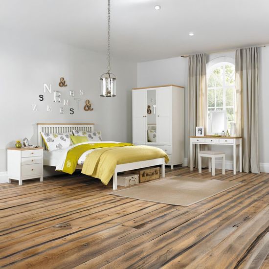 Bentley Designs Atlanta Two Tone 4ft Small Double High Footend Bed