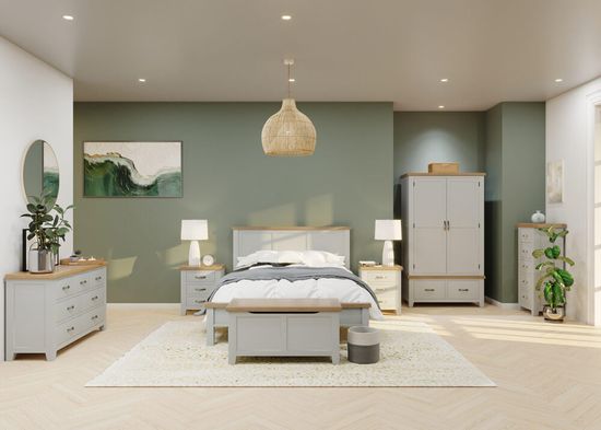 Wilmont Grey Painted 2+2 Drawer Chest