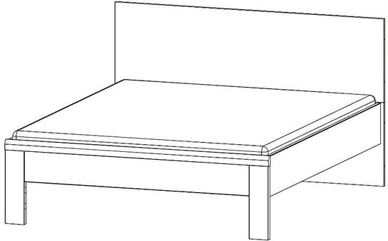 Rauch Rivera White 5ft King Size Bed