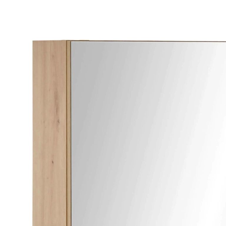 Austin Oak Mirrored Cabinet - 2 Door