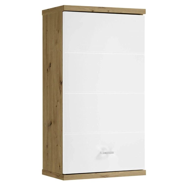 Pool White Gloss Wall Cabinet - 1 Door