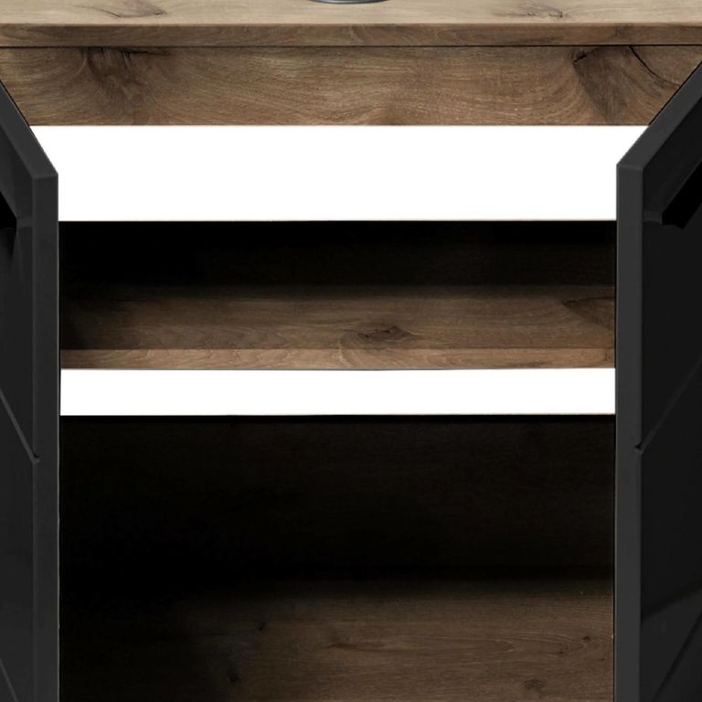Vista Under Sink Cabinet - 2 Door - Oak and Black