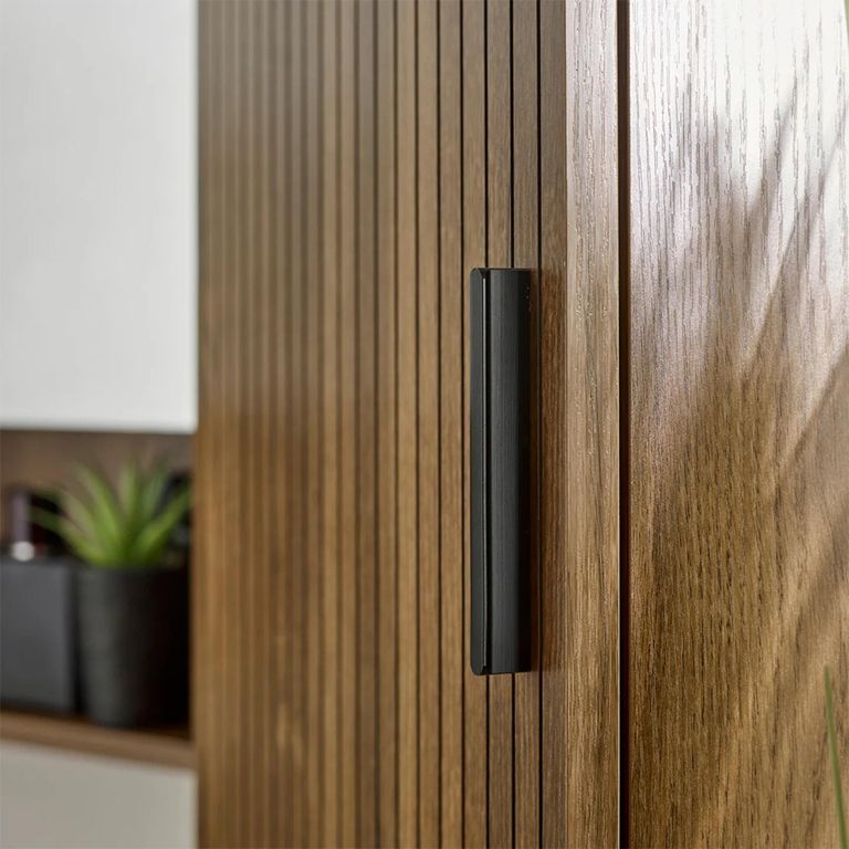 Hampshire Bathroom Cabinet - 2 Door - Slatted - Tall - Walnut - Wood