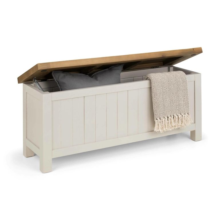Aspen Grey Storage Bench