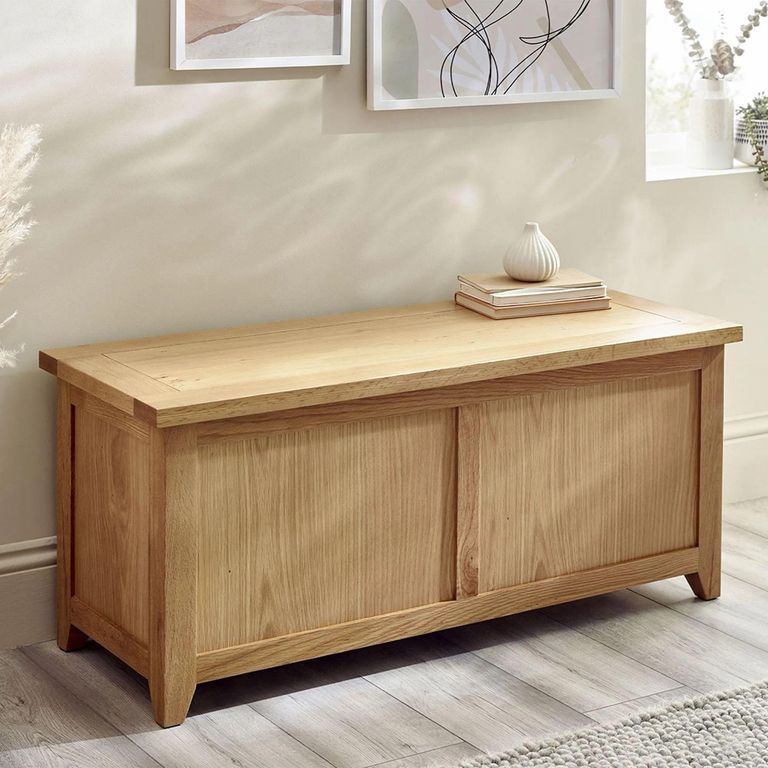 Mallory Storage Bench - Oak