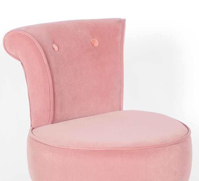 Bedroom Chair - Pink Velvet
