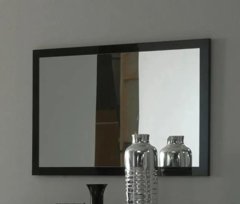 Ambra Wall Mirror - Black Italian