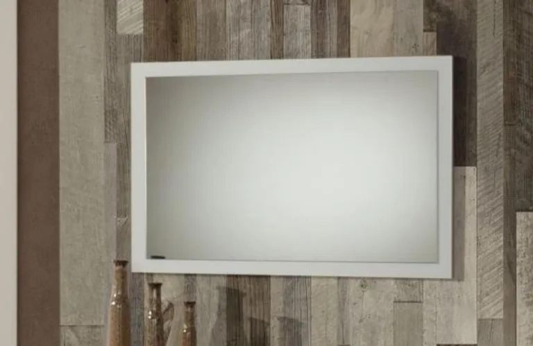 Simona Wall Mirror - White Italian