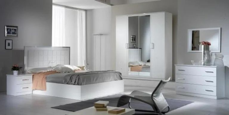 Ambra Wall Mirror - White Italian
