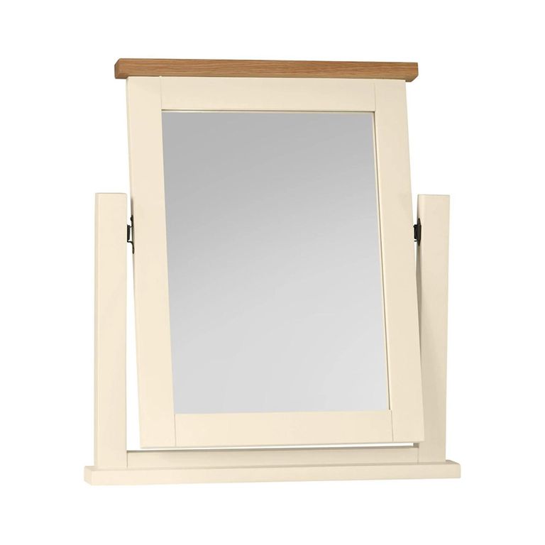 Lundy Dressing Mirror - Ivory Painted