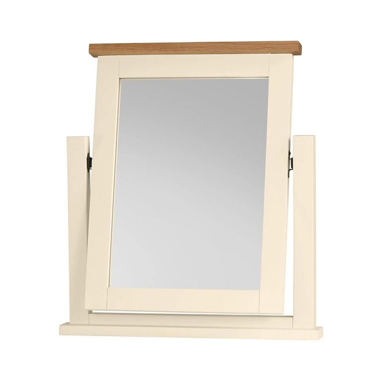 Lundy Dressing Mirror - Ivory Painted