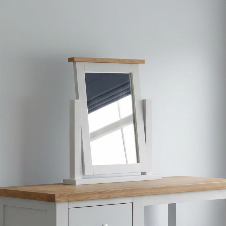 Lundy Dressing Mirror - Grey Painted