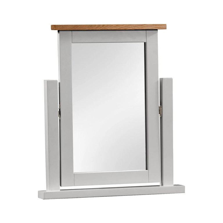 Lundy Dressing Mirror - Grey Painted