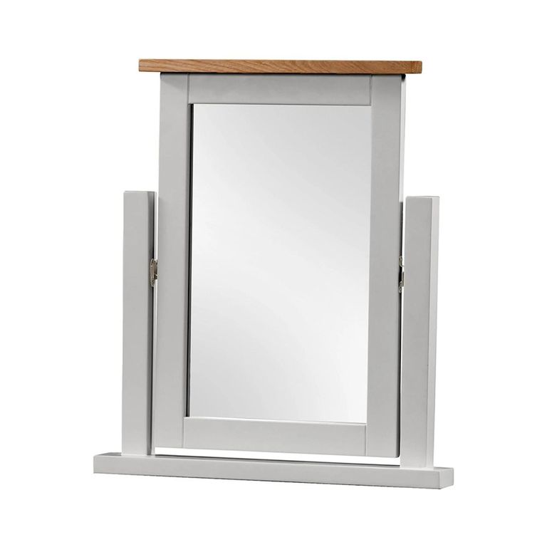 Lundy Dressing Mirror - Grey Painted