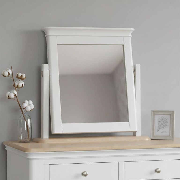 Cromwell Dressing Mirror - White Painted