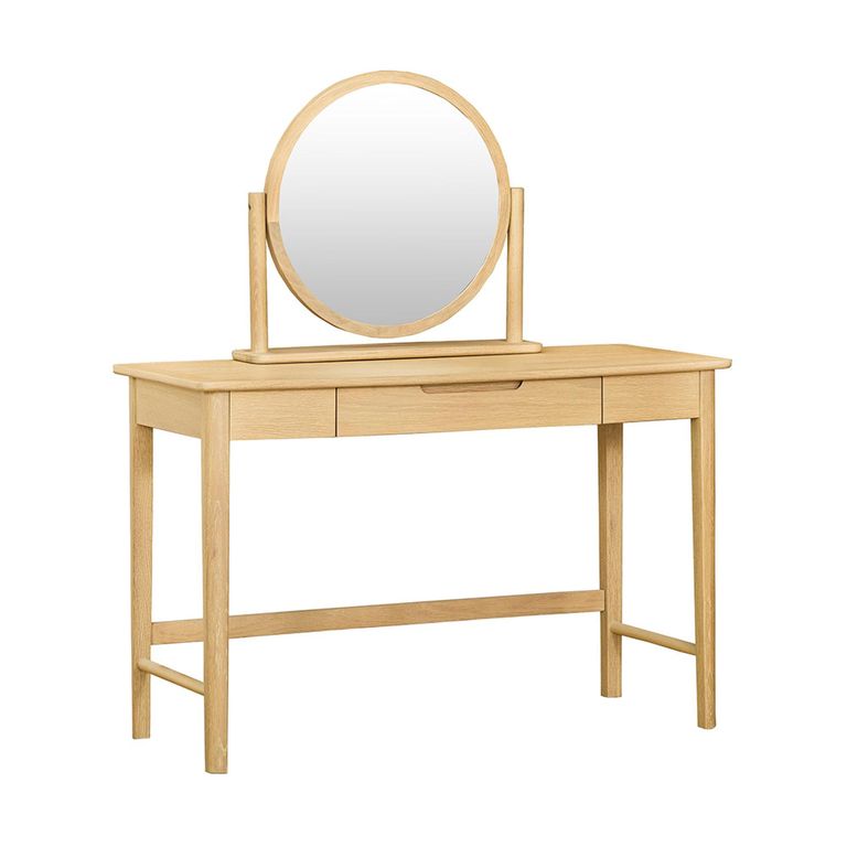 Twyford Dressing Mirror - Round - Oak