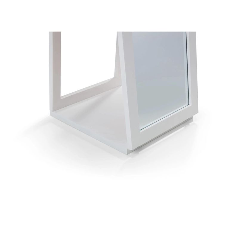 Fresco Bedroom Storage Mirror - White