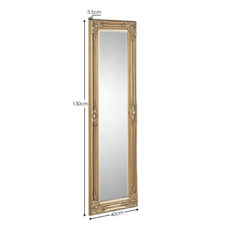 Palais Leaner Mirror - Rectangular - Gold
