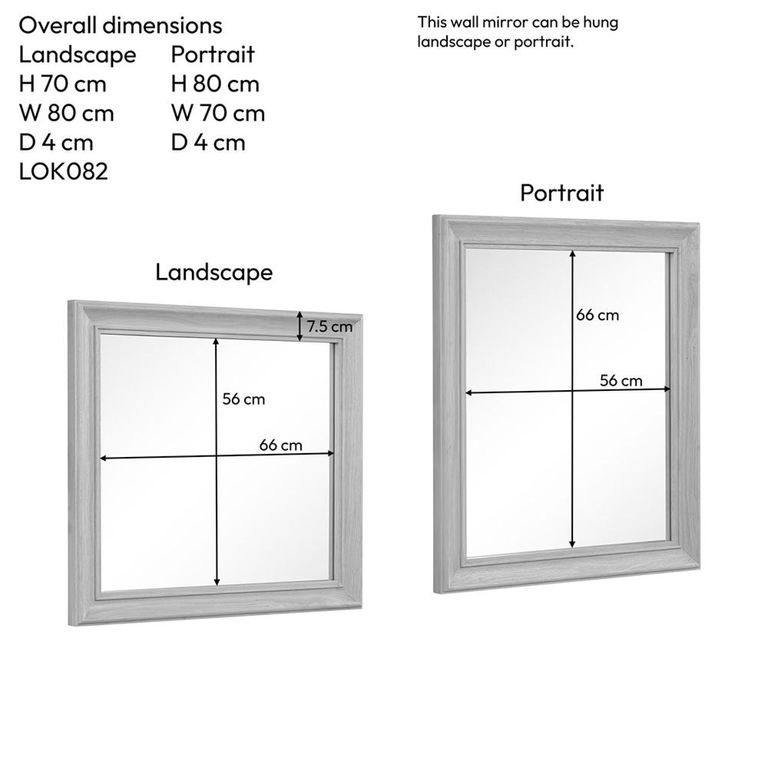Cromwell Wall Mirror - Oak