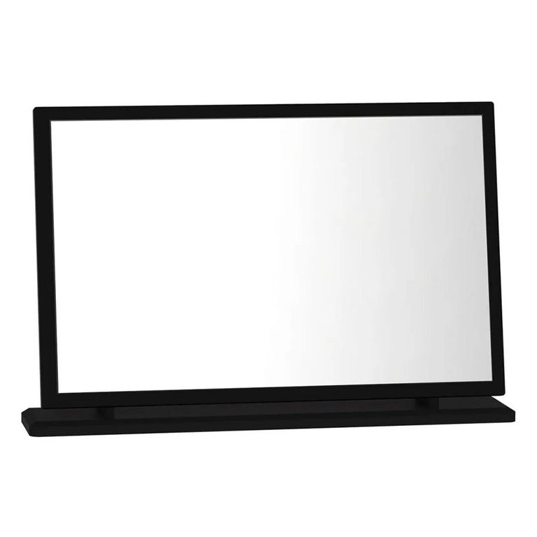 Knightsbridge Large Dressing Mirror - Black Gloss
