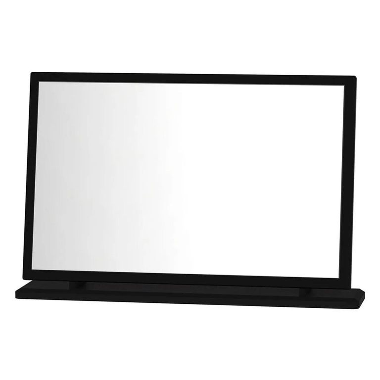 Knightsbridge Large Dressing Mirror - Black Gloss