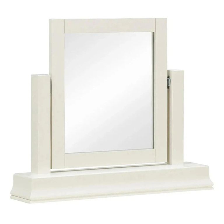 Paisley Dressing Mirror - Cream Painted