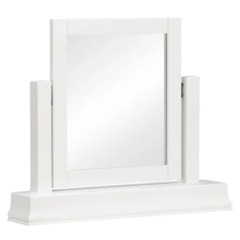 Paisley Dressing Mirror - White Painted