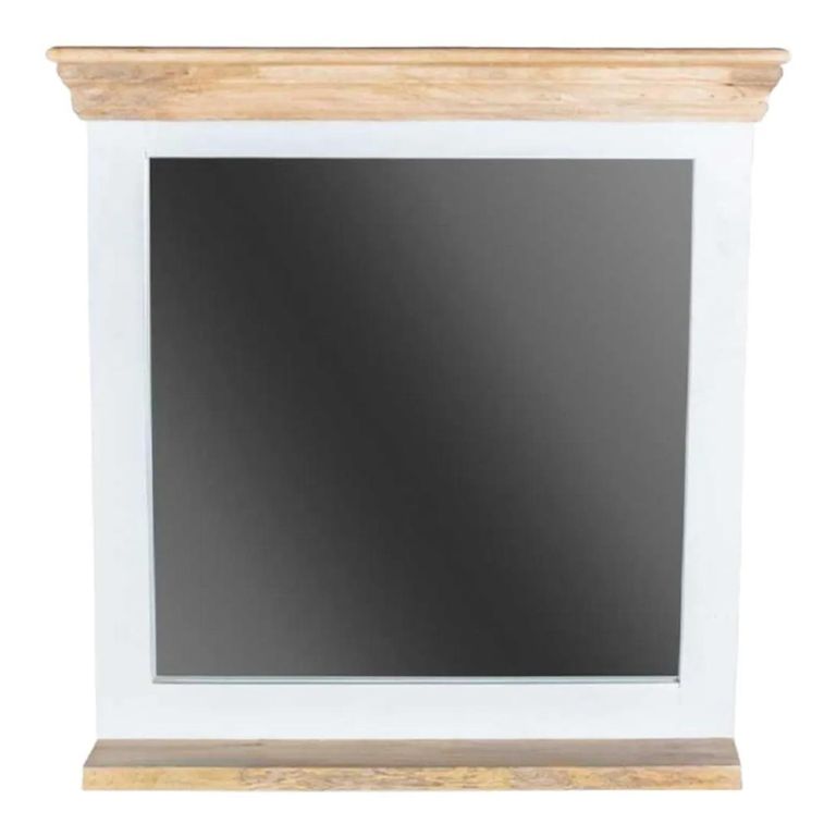 Alfie Dressing Mirror - White - Mango Wood