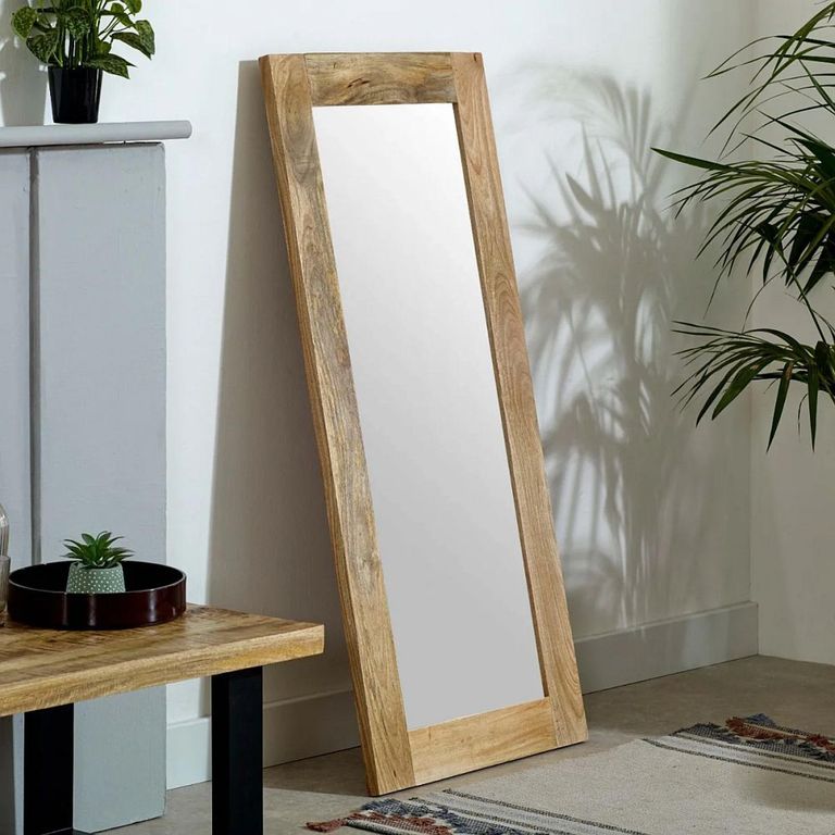 Surrey Wall Mirror - 140cm x 65cm - Solid Mango Wood