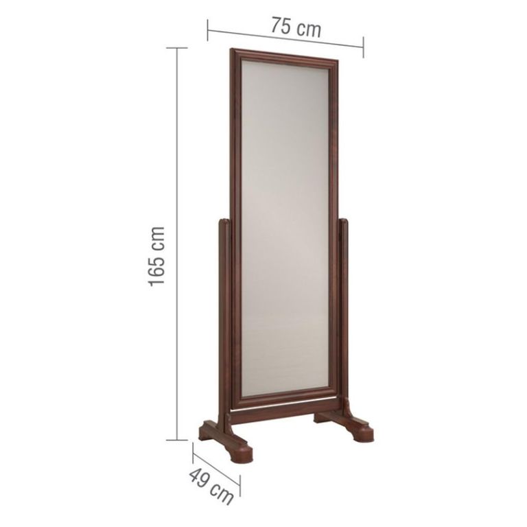 Antoinette Cheval Mirror - Cherrywood