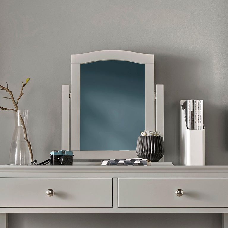 Ashby Soft Grey Vanity Mirror