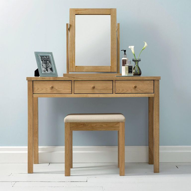 Atlanta Oak Vanity Mirror