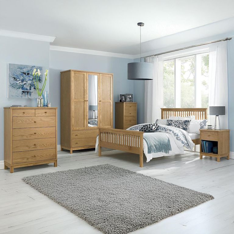 Atlanta Oak Vanity Mirror