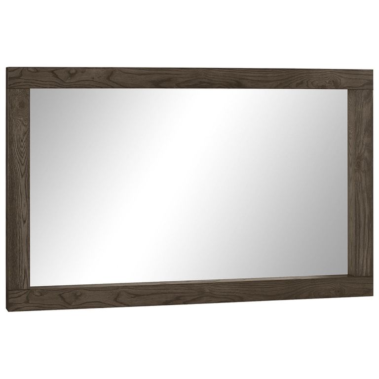 Turin Dark Oak Landscape Mirror