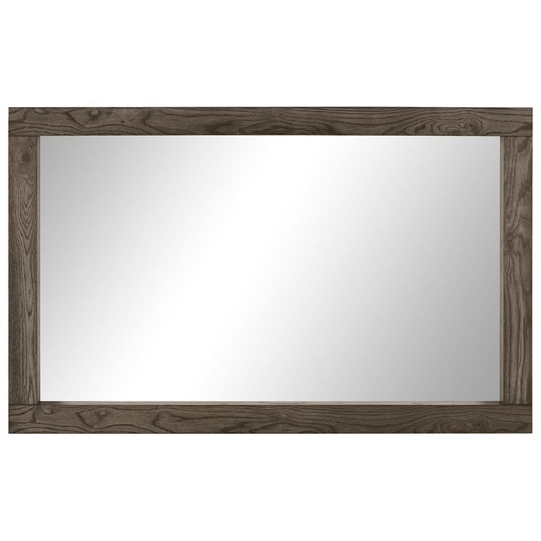 Turin Dark Oak Landscape Mirror