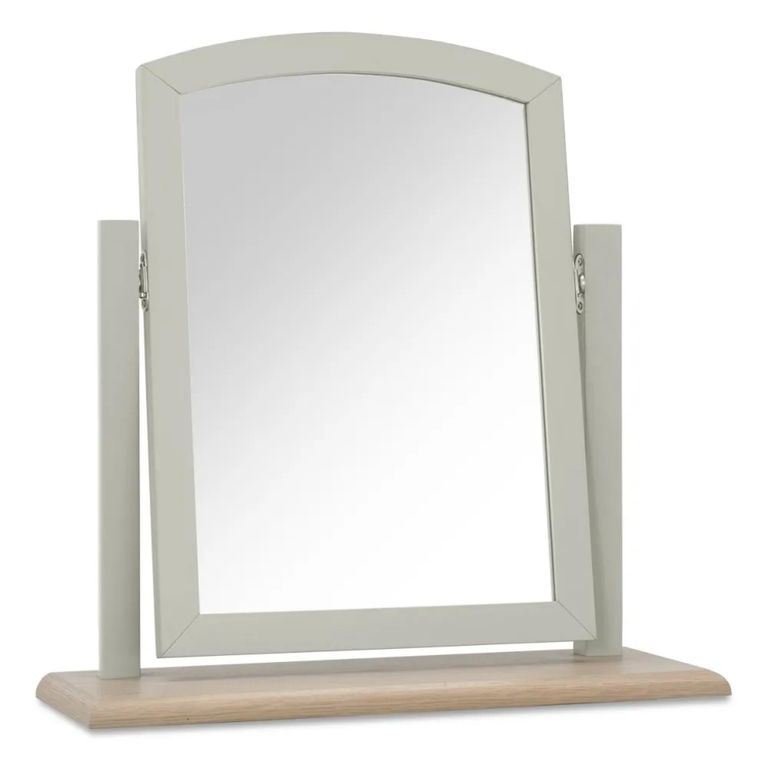 Whitby Scandi Oak & Soft Grey Vanity Mirror