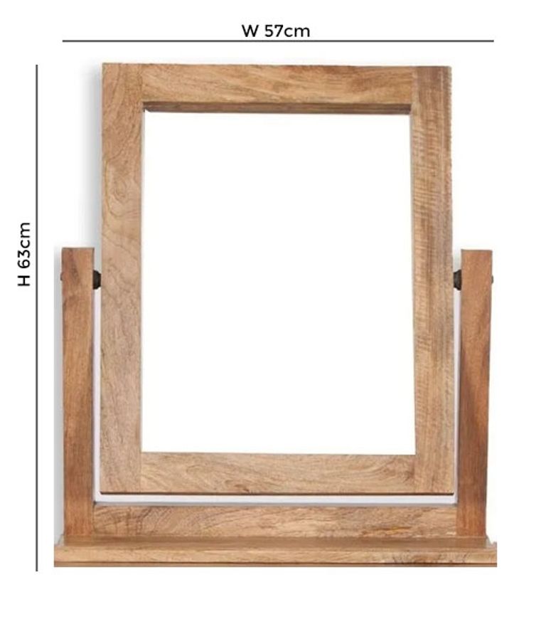 Bombay Solid Mango Wood Dressing Mirror