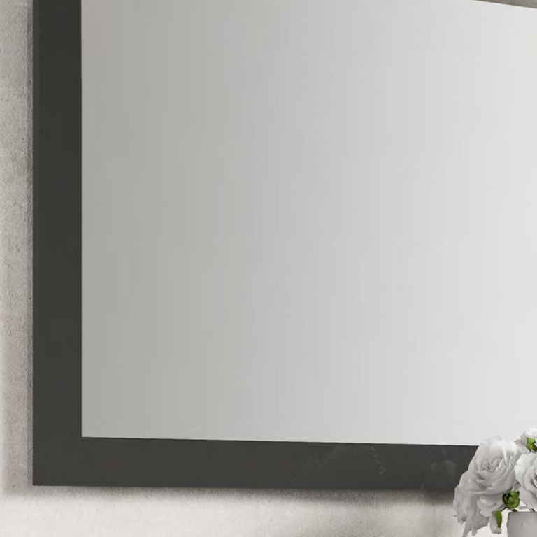 Carvelle Night Dark Grey Wall Mirror