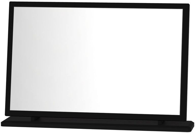 Knightsbridge Black Gloss Large Dressing Mirror