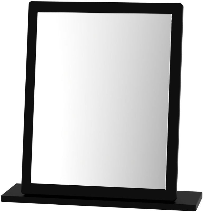 Knightsbridge Black Gloss Small Dressing Mirror
