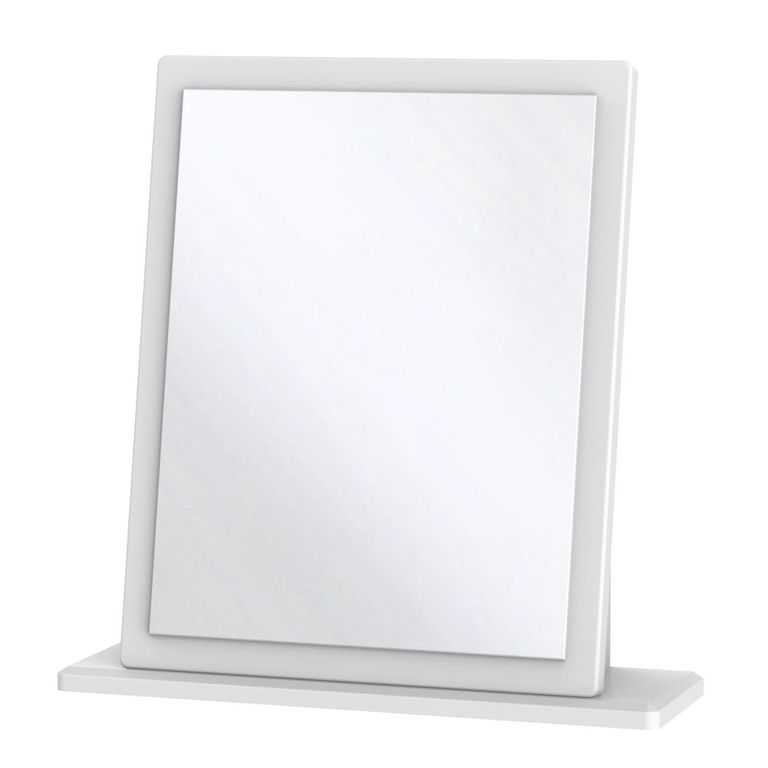 Knightsbridge White Gloss Small Dressing Mirror