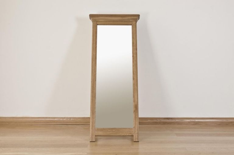 Lyon Oak Rectangular Cheval Mirror - 59cm x 147cm