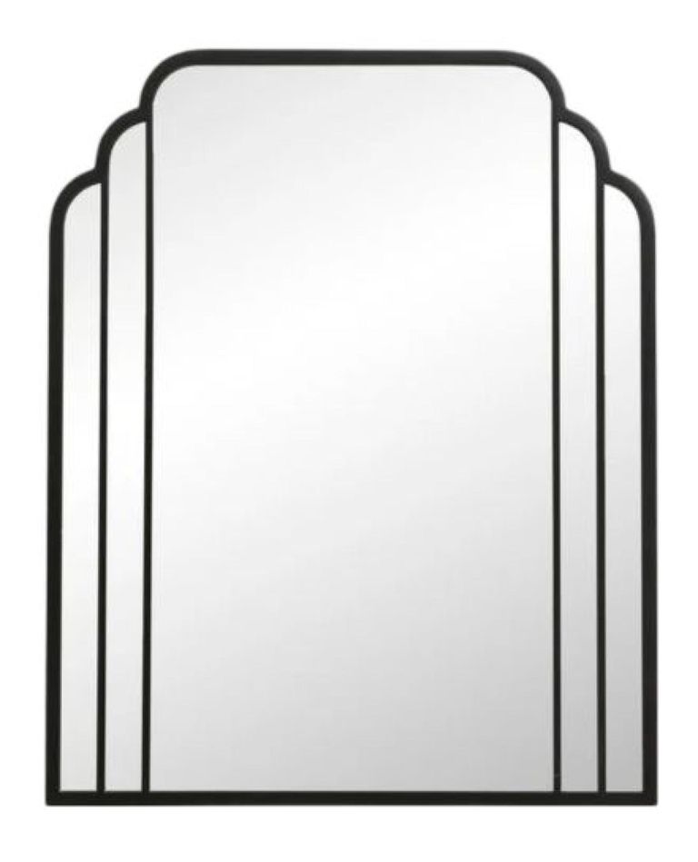 Skylark Black Metal Wall Mirror - 82cm x 102cm