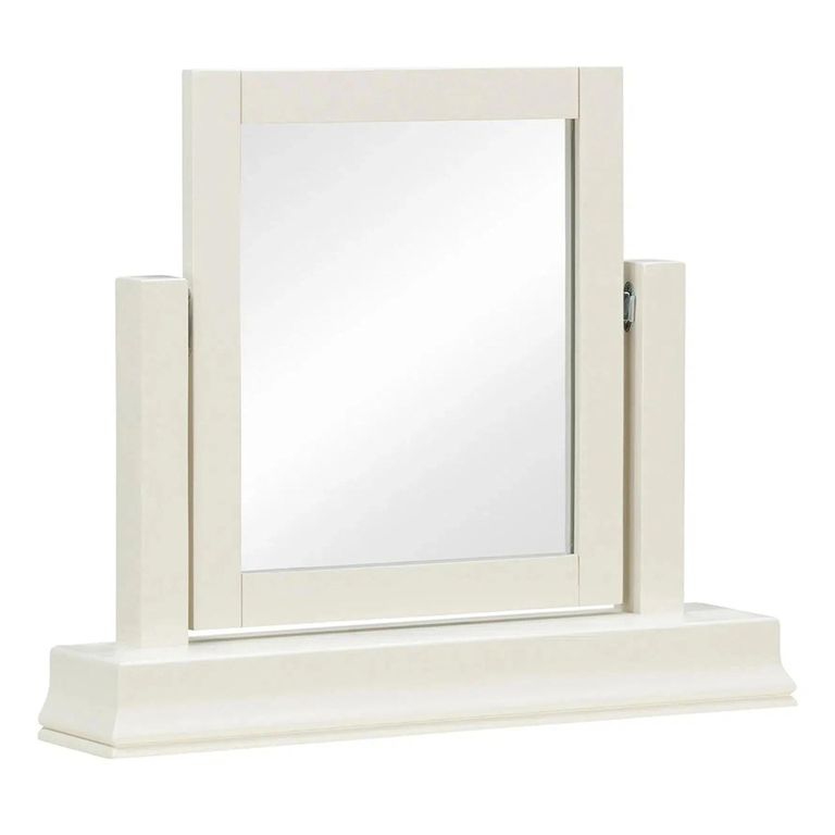 Paisley Cream Painted Vanity Mirror