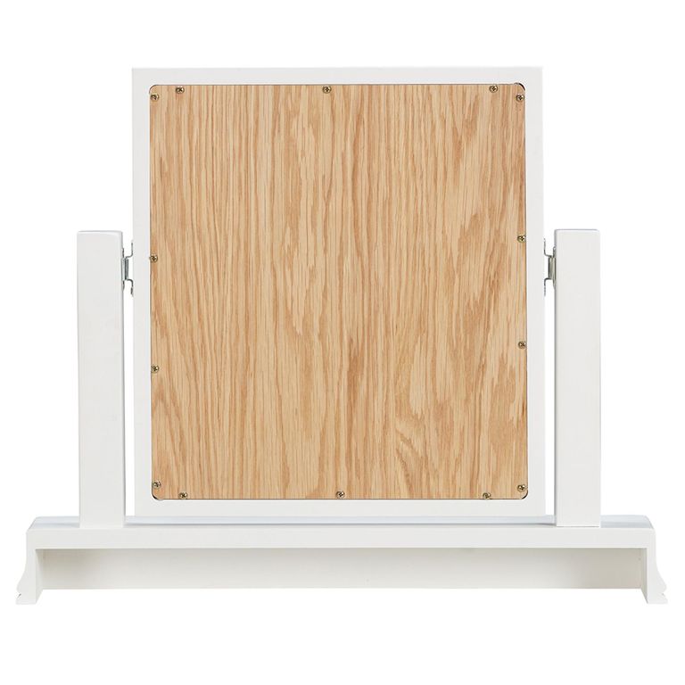 Paisley White Painted Vanity Mirror