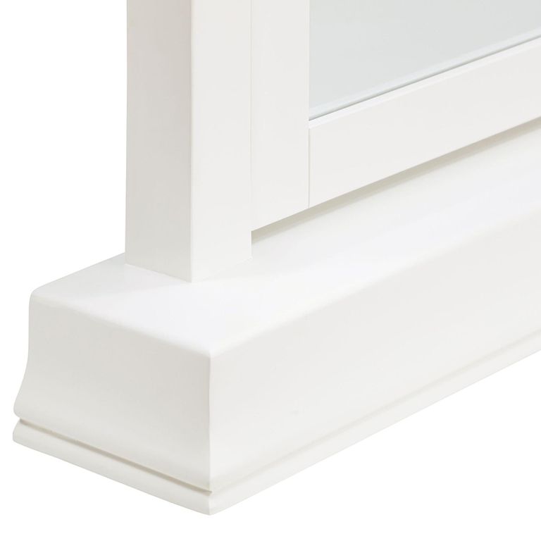 Paisley White Painted Vanity Mirror