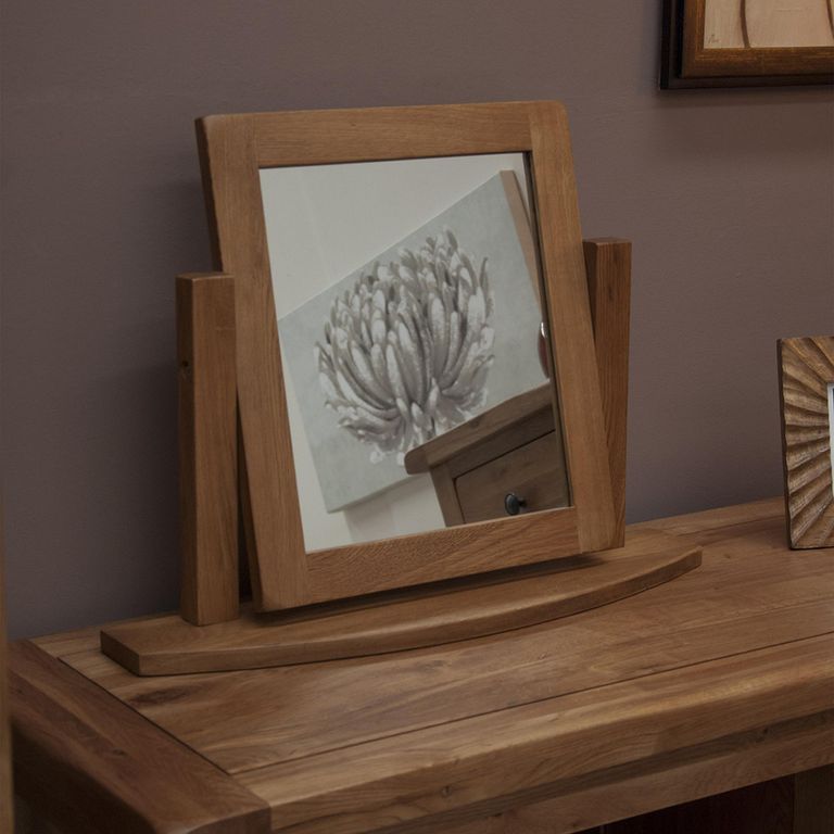Rustic Oak Dressing Mirror - Oak