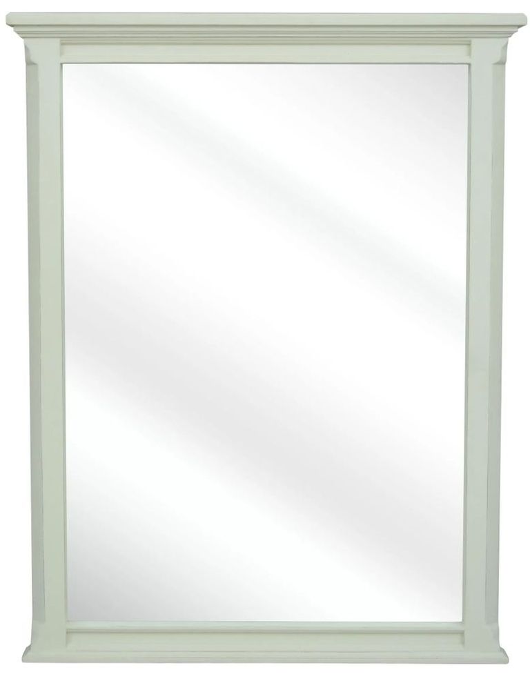 Solana French Lime White Wall Mirror - 70cm x 90cm